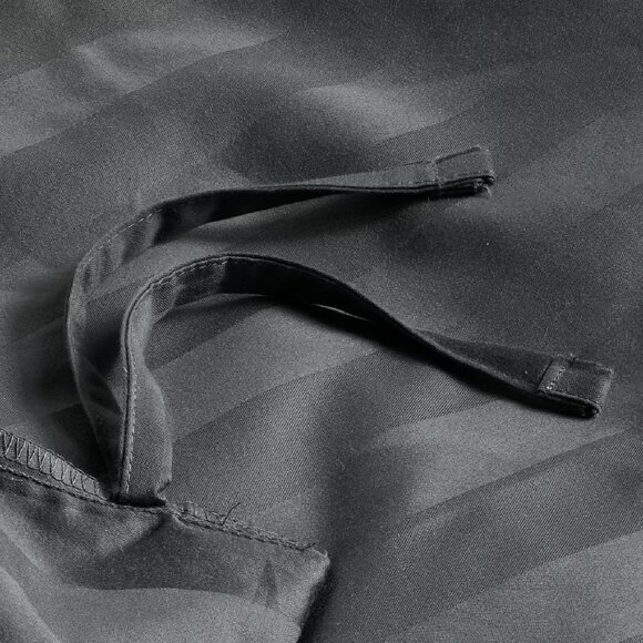 new Charcoal Charter Club Stripe 550 TC 100% Cotton Full/Queen Duvet Cover Set - Picture 8 of 11